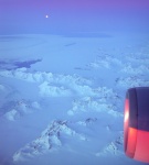 Icy Greenland from my airplane window