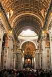 Inside Saint Peter's Basilica. 