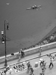 Looking down from Castle Sant' Angelo onto the street vendors