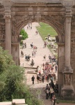 Arch of Septimus Severus (AD 200), with the Rosta underneath.