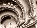 Sprial staircase of the Vatican Museum