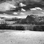 An old corral in Jorgensen Flats below Boulder Mtn., looking towards Salmonback ridge.